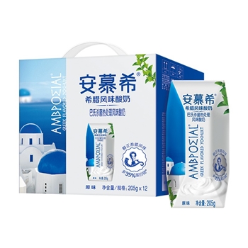 【年货一卡通】安慕希酸奶原味205g*12盒