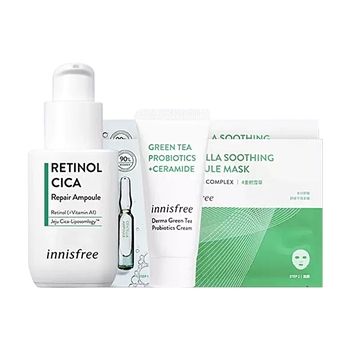 【一卡通支付】悦诗风吟（innisfree）视黄醇修颜精华液臻享套装